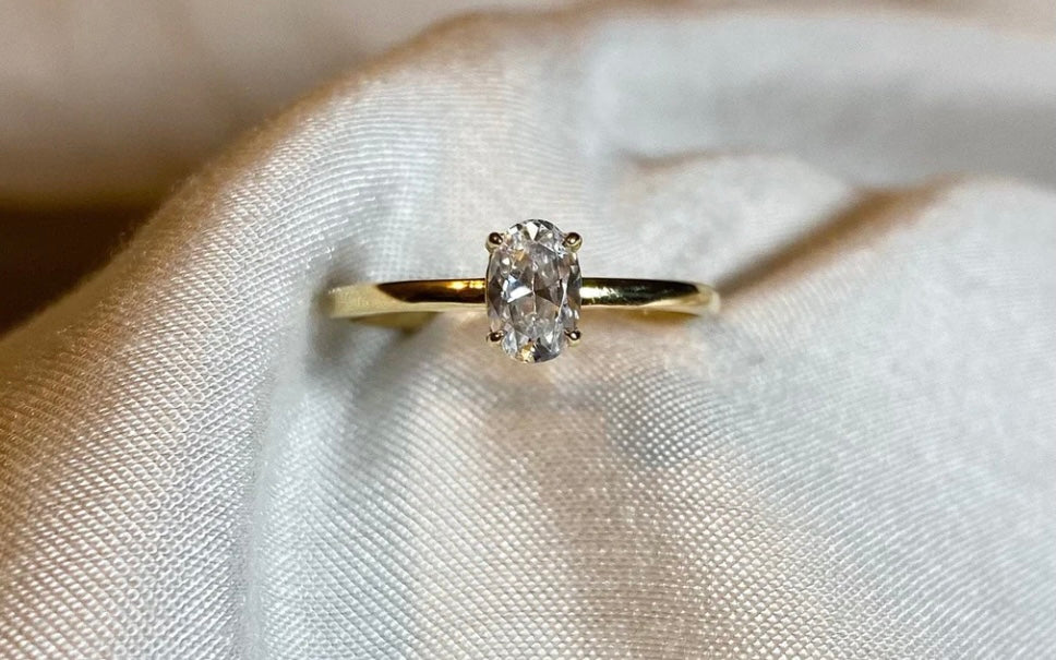 Oval Solitaire Ring