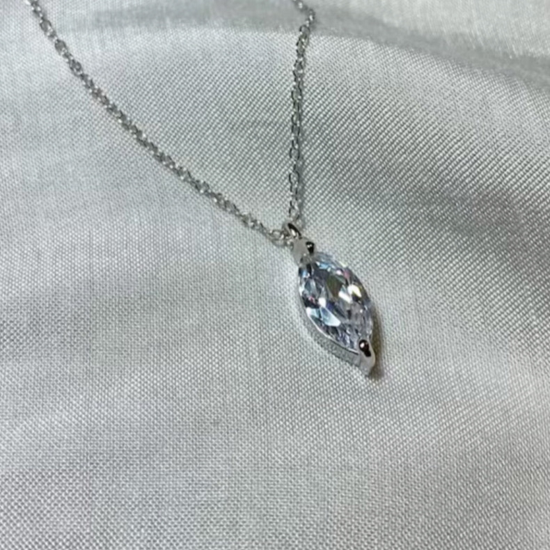 Large Marquise Necklace
