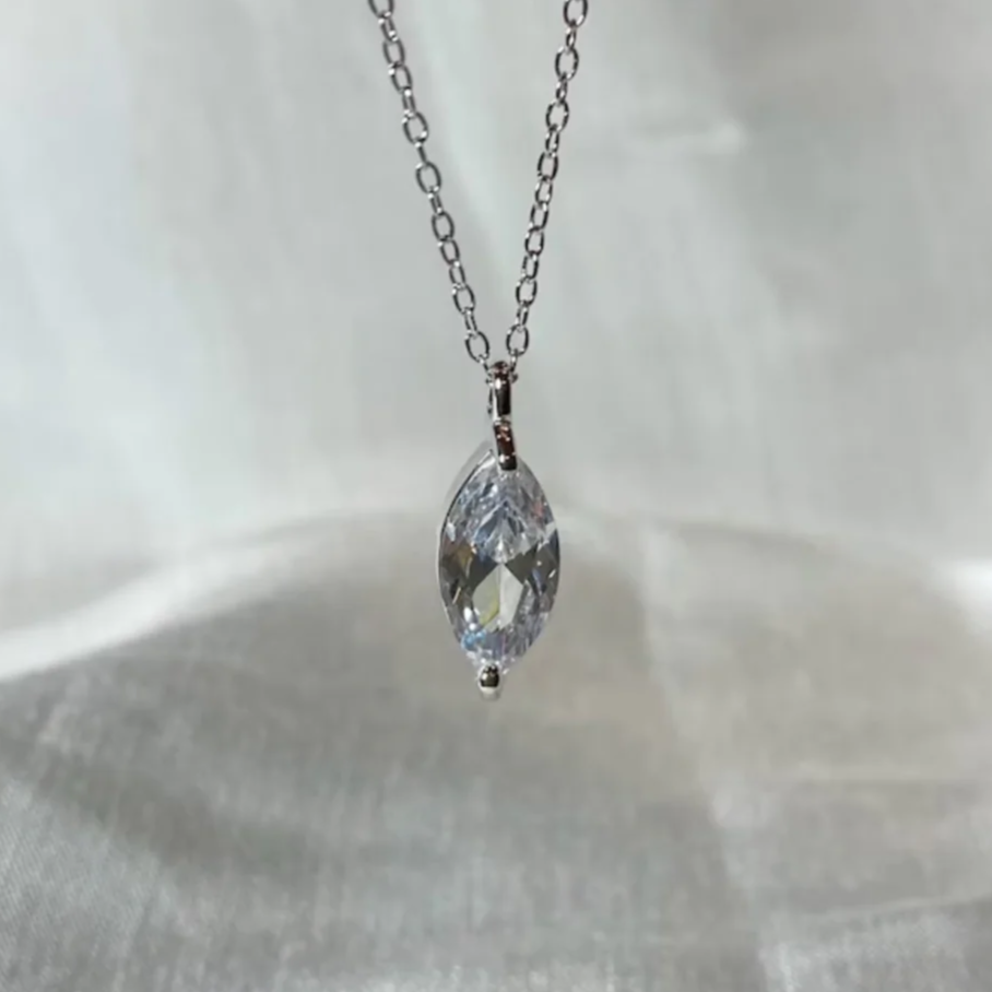Large Marquise Necklace
