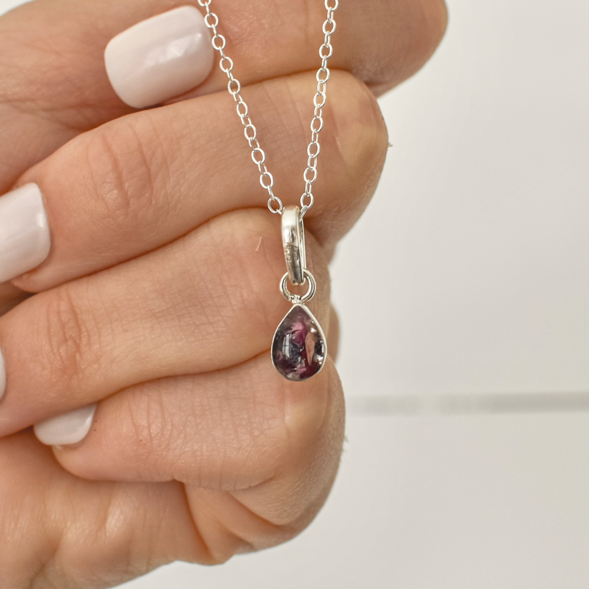 Silver Teardrop Necklace