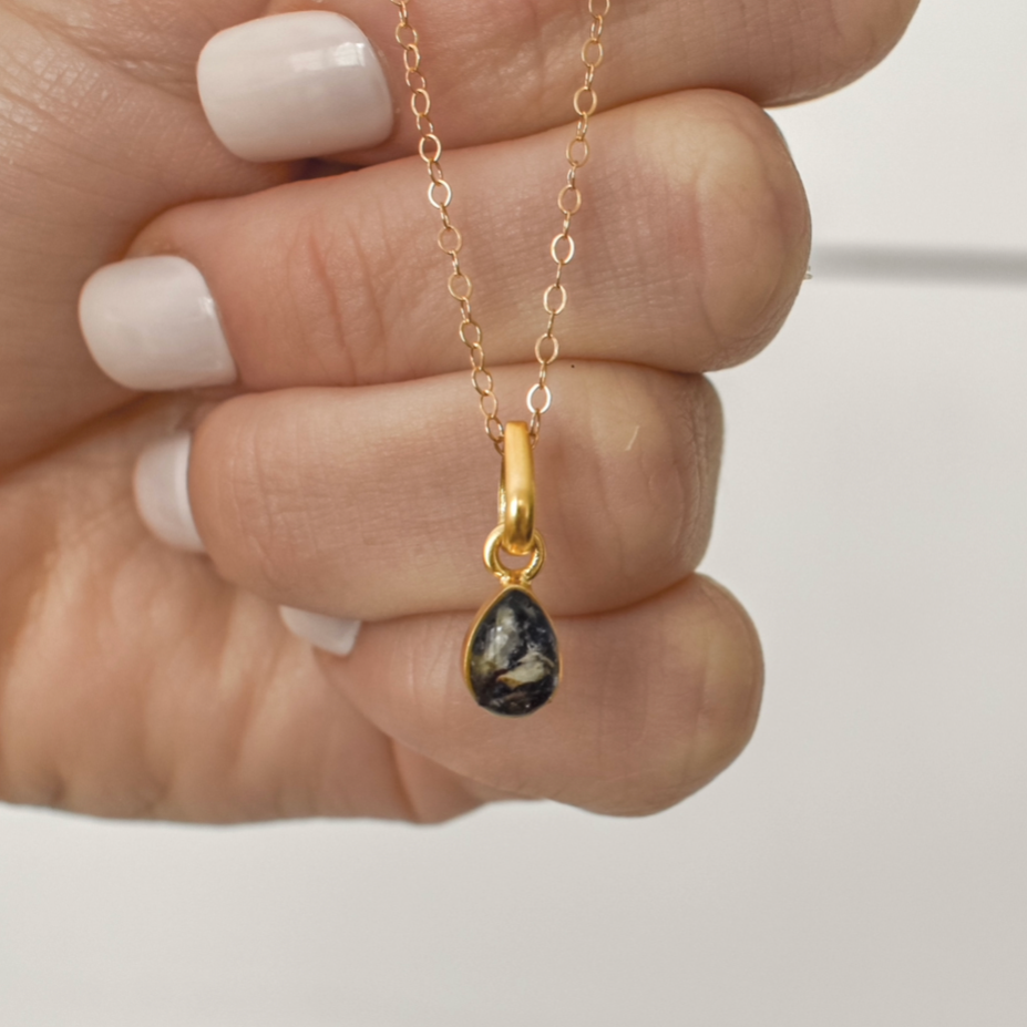 Gold Teardrop Necklace