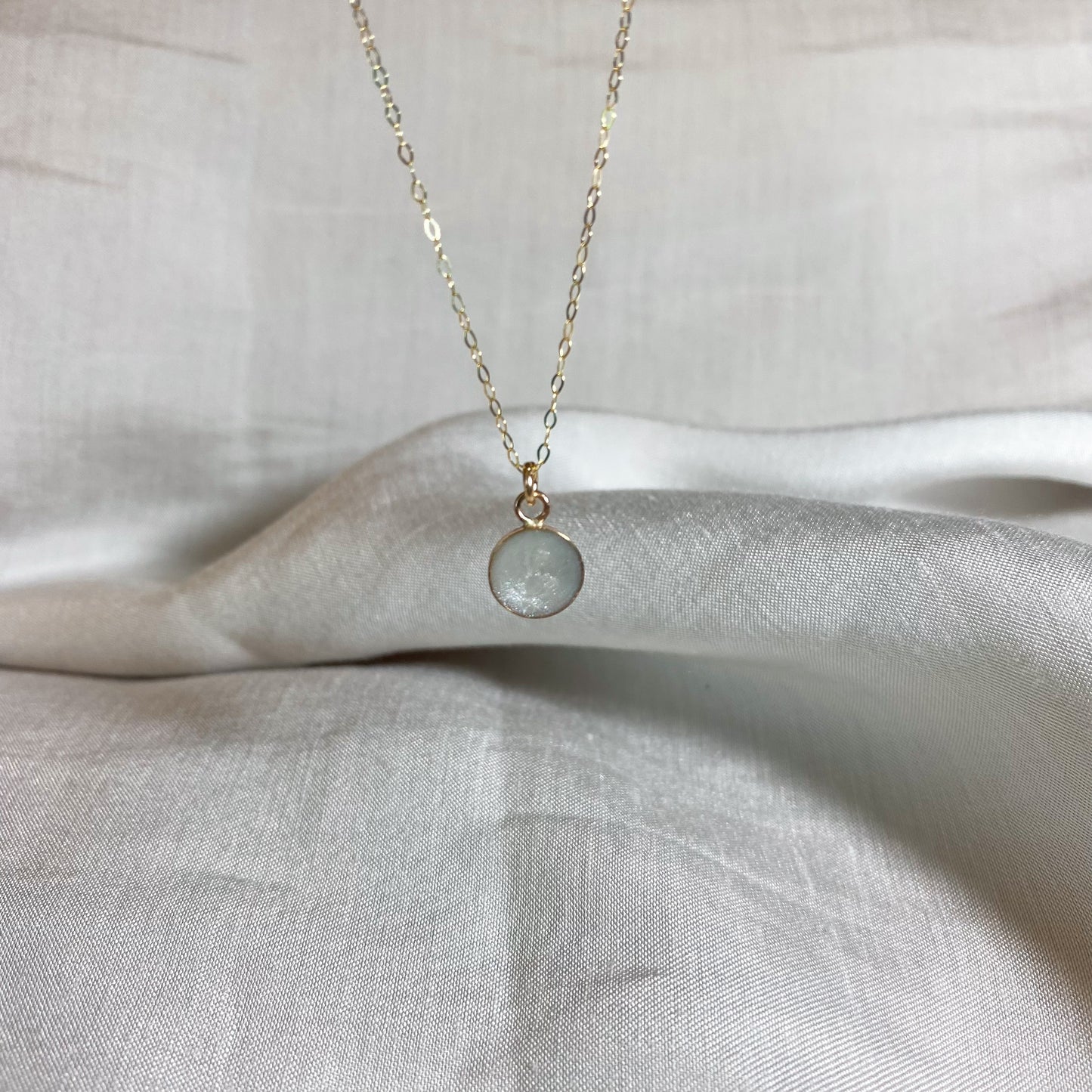 10k Solid Gold Round Necklace
