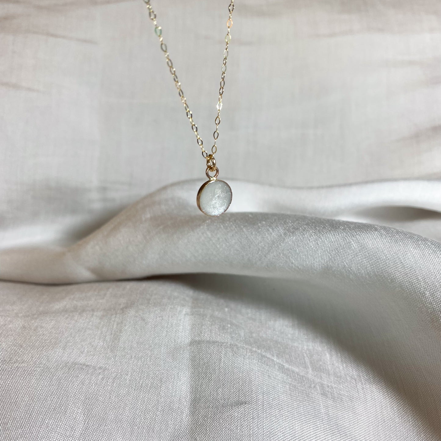 10k Solid Gold Round Necklace