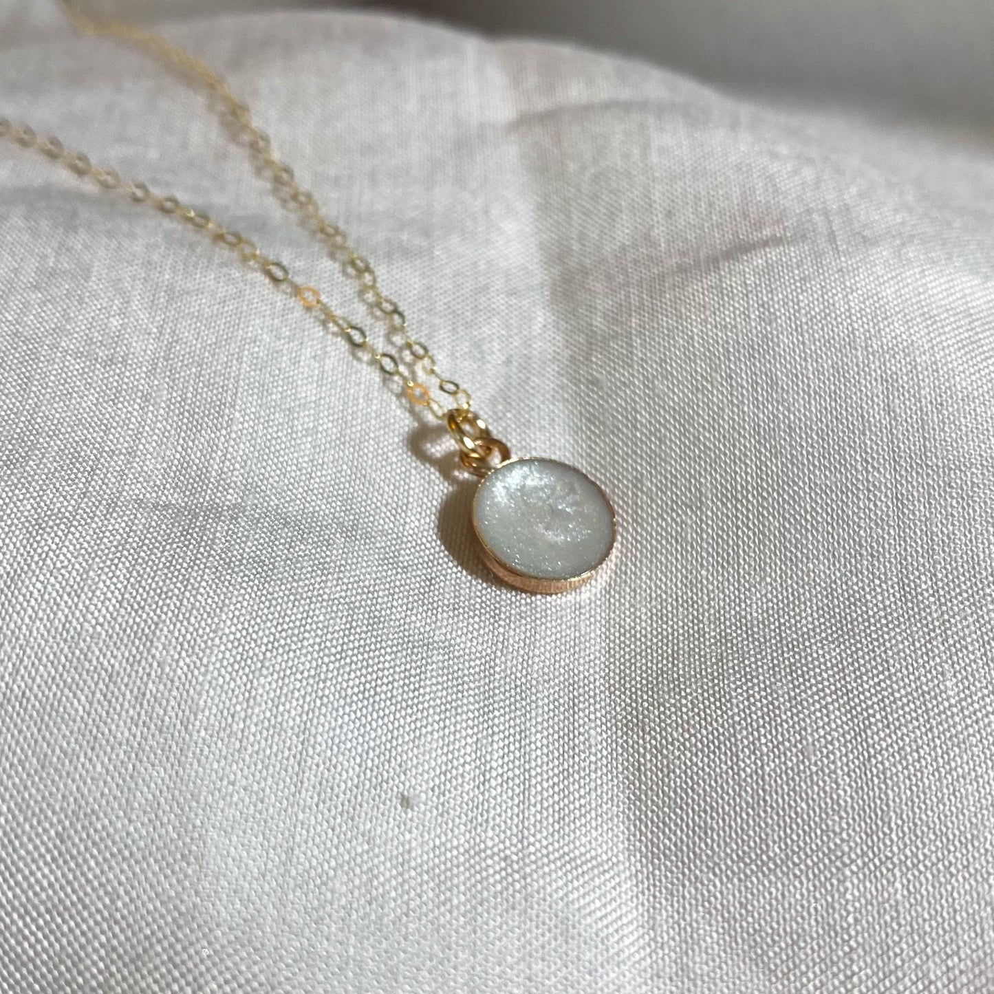 10k Solid Gold Round Necklace