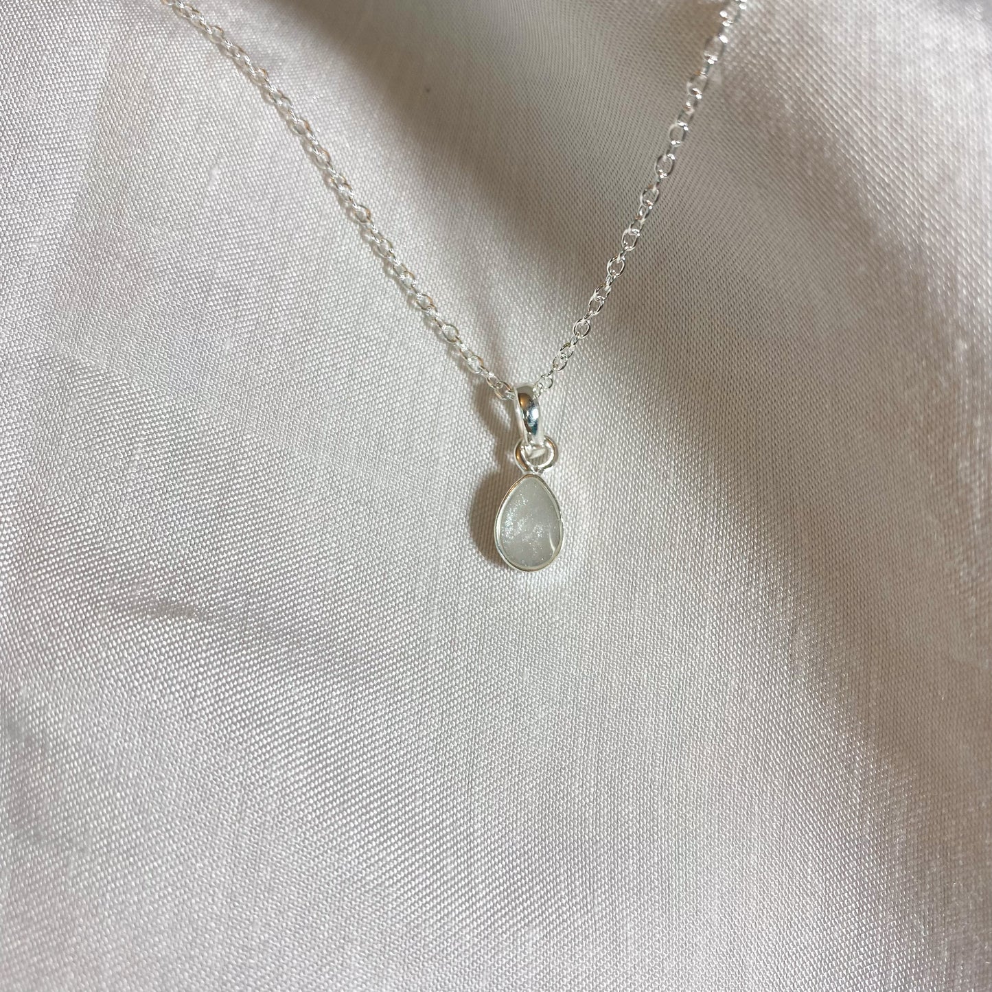 Silver Teardrop Necklace