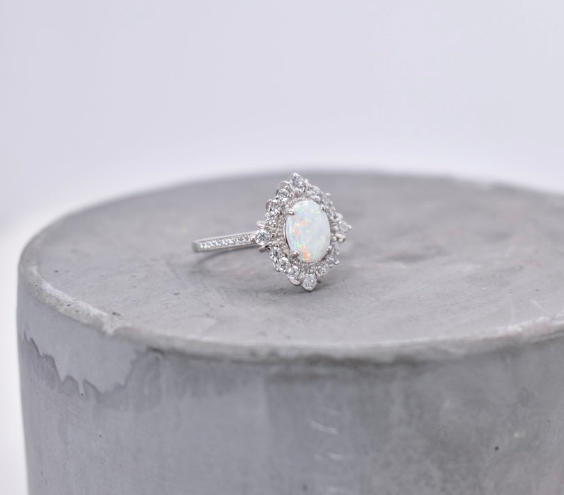 Gemstone Opal Ring